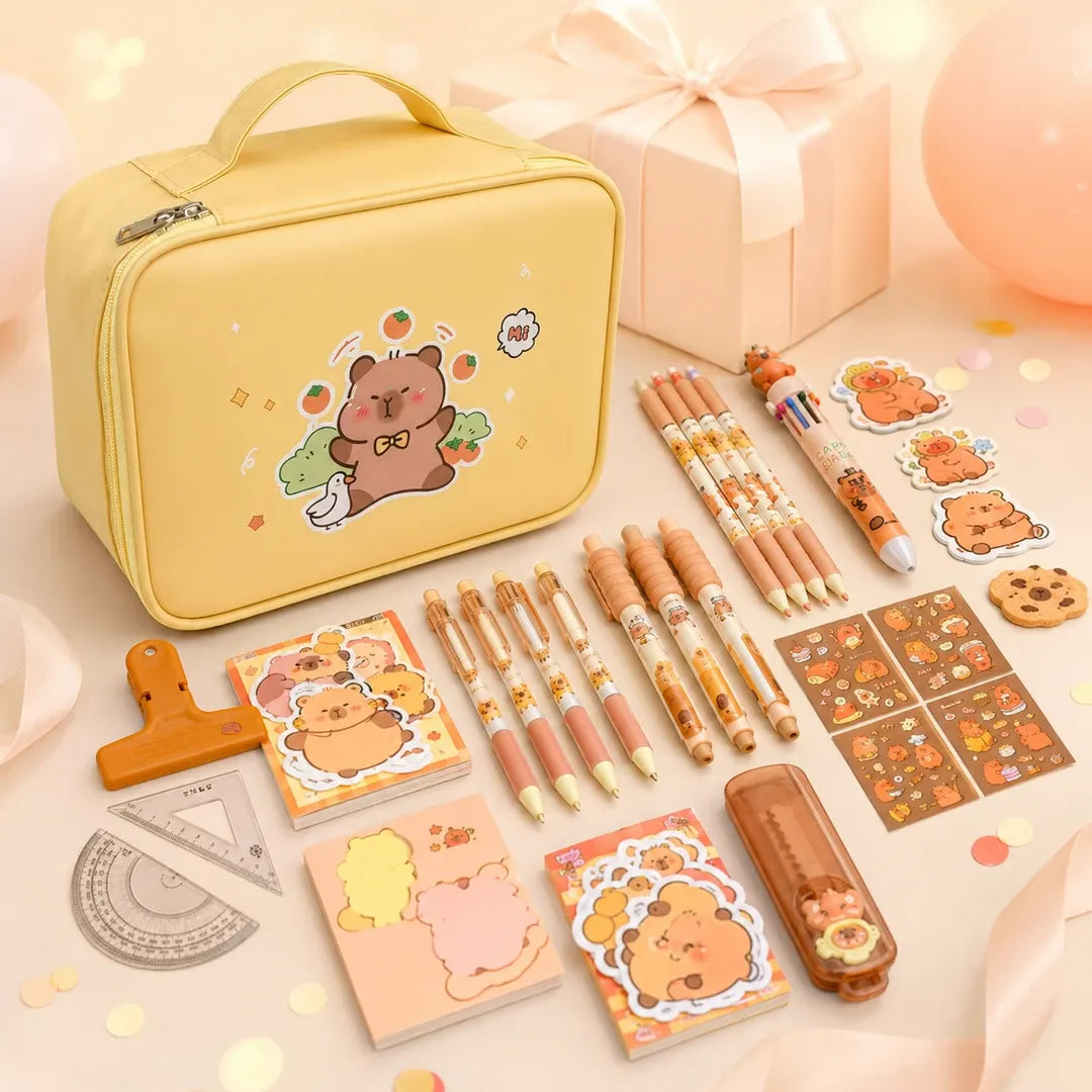 Capibara organizer schoolset 50 delen