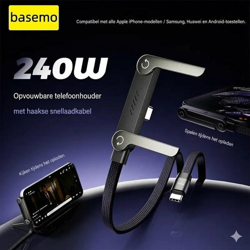 2-in-1 Snellaadkabel met Houder