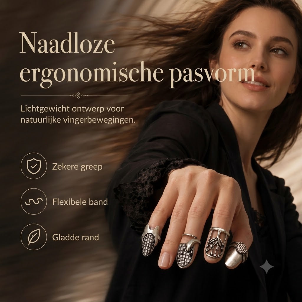 Verstelbare nagelringen set van 4