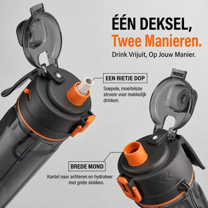 Outdoor Sports Water Bottle with Spray Mist