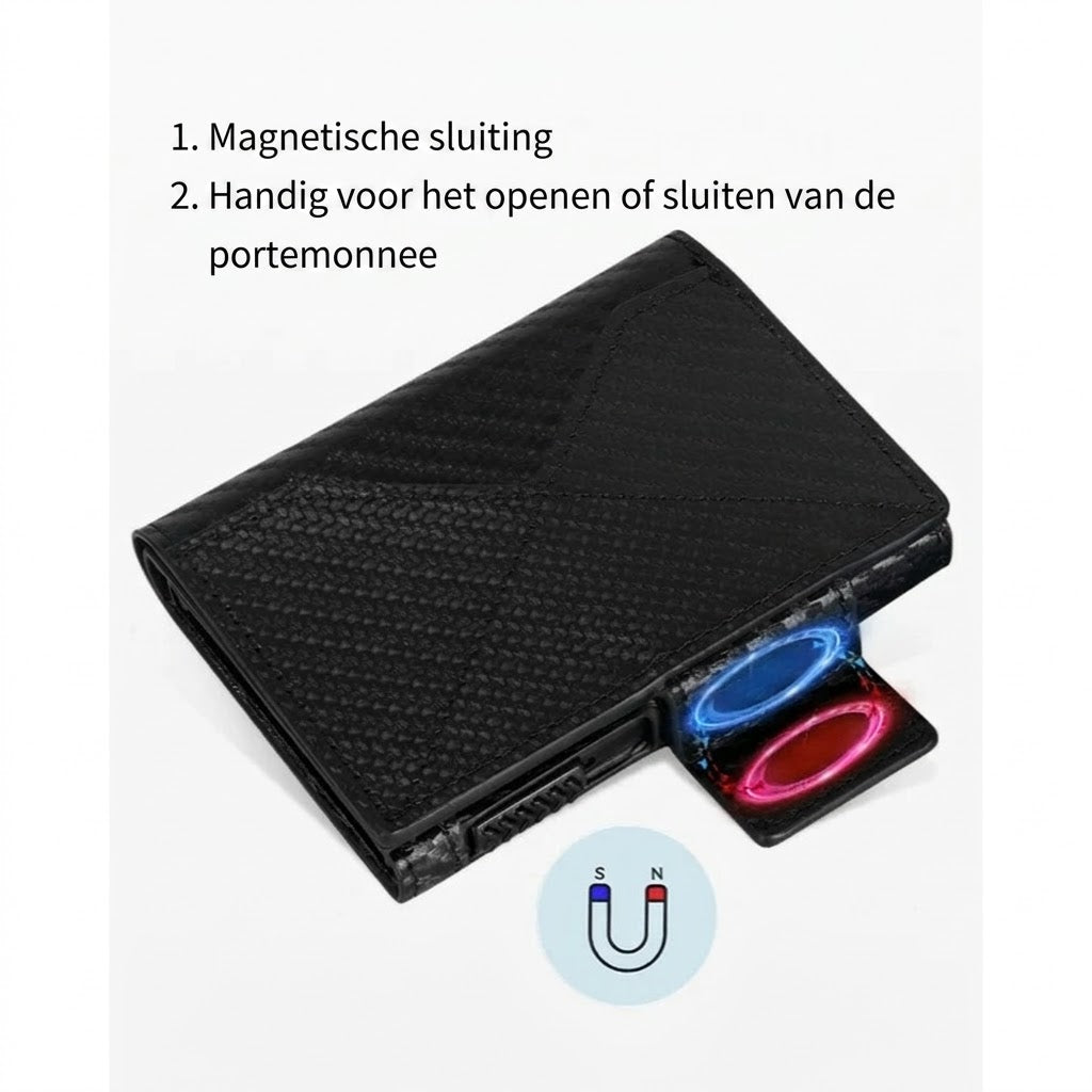 Slanke herenportemonnee met RFID bescherming