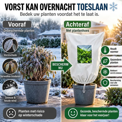 Ademende herbruikbare vorstbeschermhoes voor planten