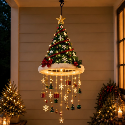 LED kerstmuts kroonluchter voor kerstdecoratie