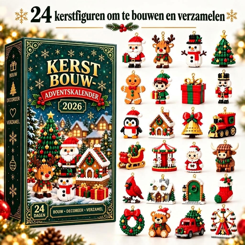 Christmas Build adventskalender met bouwbare kerstfiguren