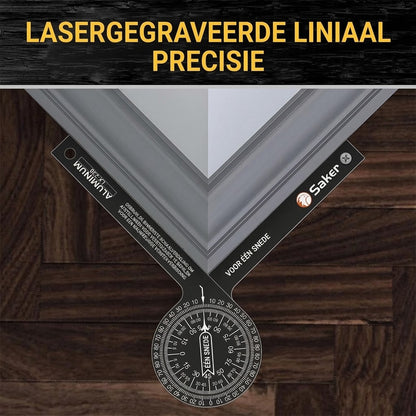 Precisie gradenboog met lasergravure voor hoekmetingen