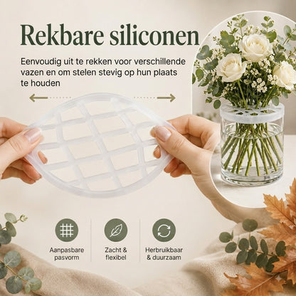 BlomFix rekbare siliconen bloemenhouders set van 4