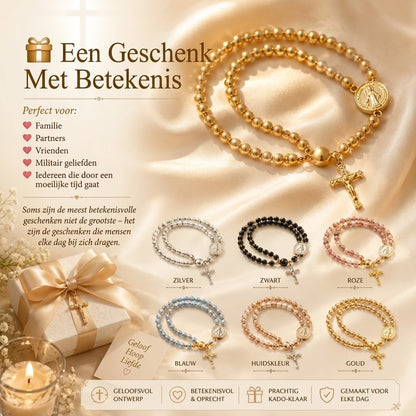 Religieuze rozenkrans armband