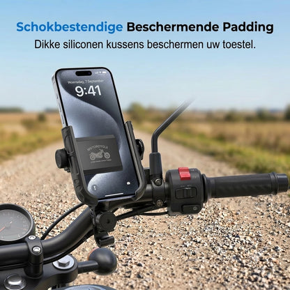 Fietstelefoonhouder met klikbevestiging en veilige vergrendeling