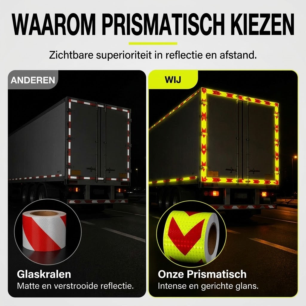 Waterdichte zelfklevende reflecterende pijltape 5 meter