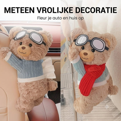 Pluche Beren Tissuehouder voor Auto
