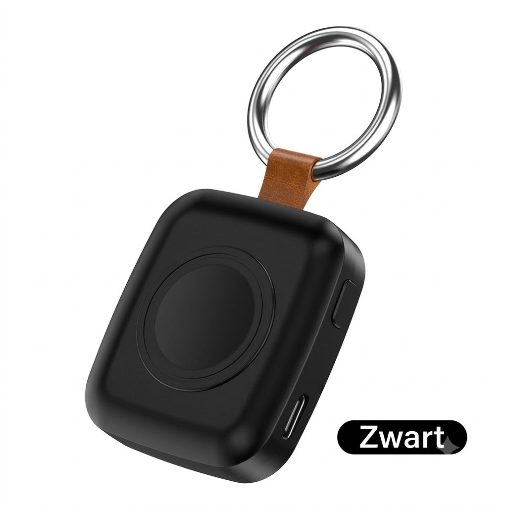 Compacte Magnetische Smartwatch Powerbank van 1200mAh met Sleutelhanger