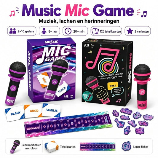 Music Mic Game partyspel met microfoon
