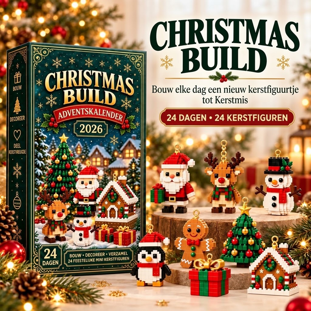 Christmas Build adventskalender met bouwbare kerstfiguren