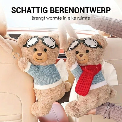Pluche Beren Tissuehouder voor Auto