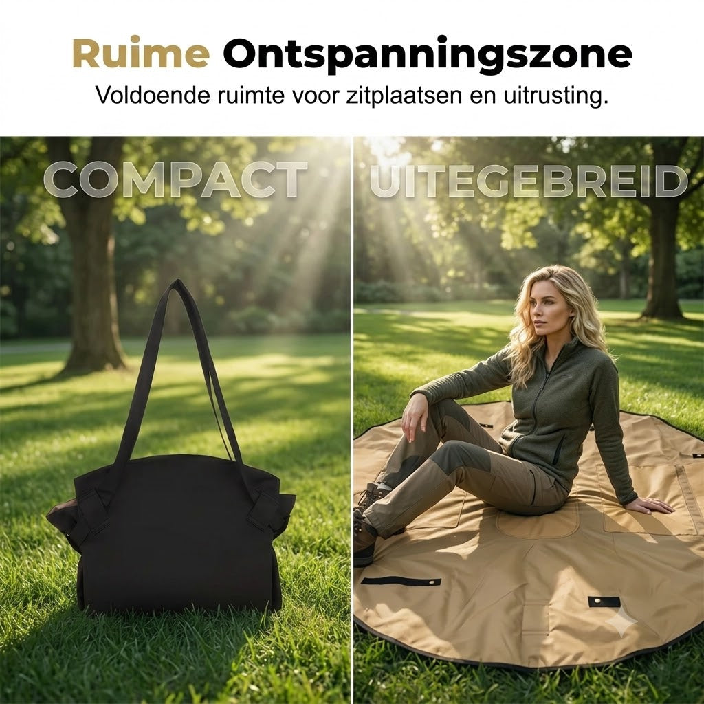 Waterdichte Reistas en Picknickmat 2 in 1