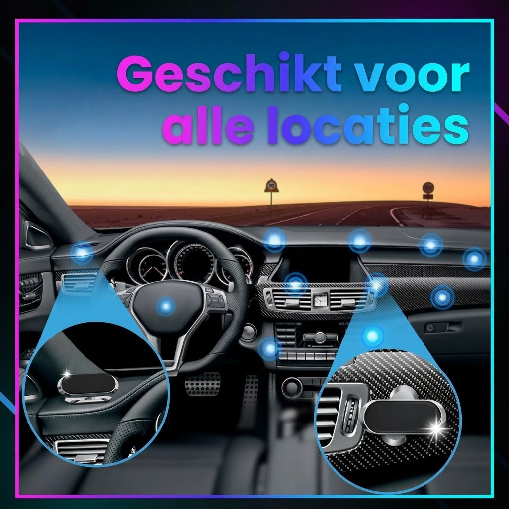 Flexibele magnetische autotelefoonhouder