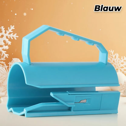 2 in 1 cadeaupapiersnijder met plakbanddispenser