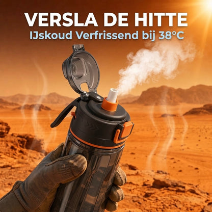 Outdoor Sports Water Bottle with Spray Mist