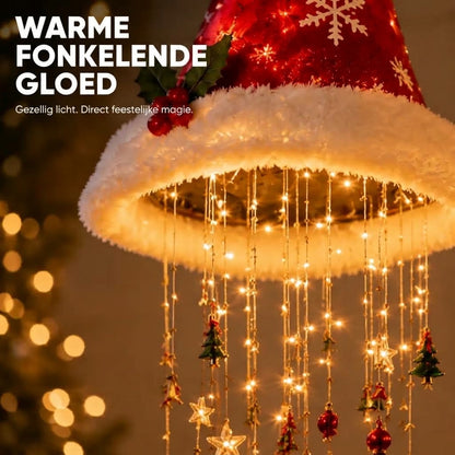 LED kerstmuts kroonluchter voor kerstdecoratie