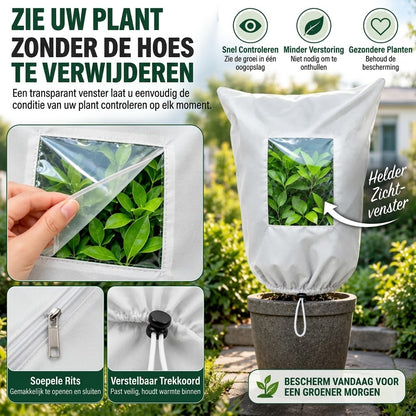 Ademende herbruikbare vorstbeschermhoes voor planten