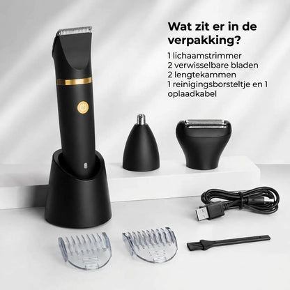 3 in 1 elektrische bodytrimmer voor mannen