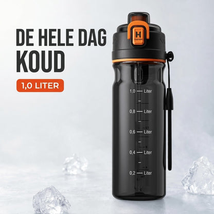 Outdoor Sports Water Bottle with Spray Mist