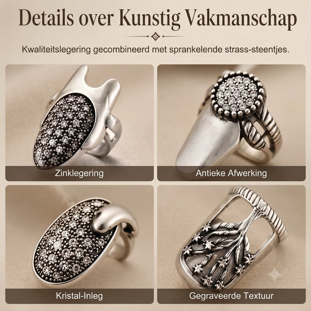 Verstelbare nagelringen set van 4