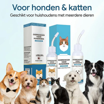 Oorreinigingsdruppels voor honden en katten