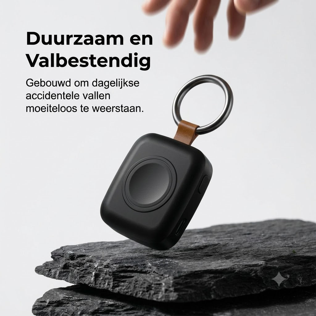 Compacte Magnetische Smartwatch Powerbank van 1200mAh met Sleutelhanger