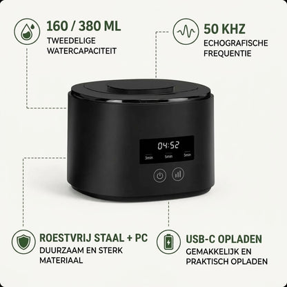 Oplaadbare ultrasoon reiniger voor bitjes en retainers