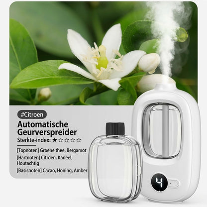 Automatische aromadiffuser voor frisse ruimtes