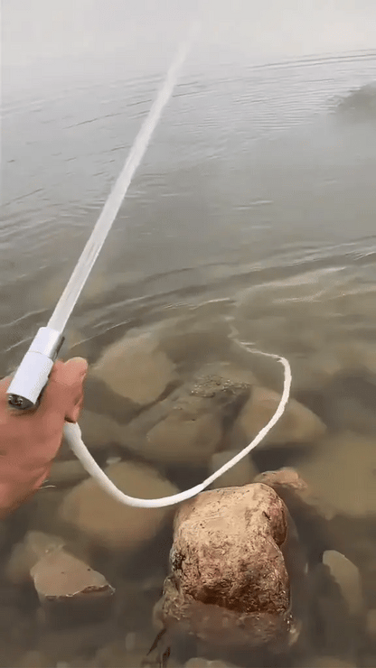 Draagbare waterpomp set met slang en sproeikoppen