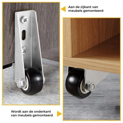 Set van 2 Zwenkwielen