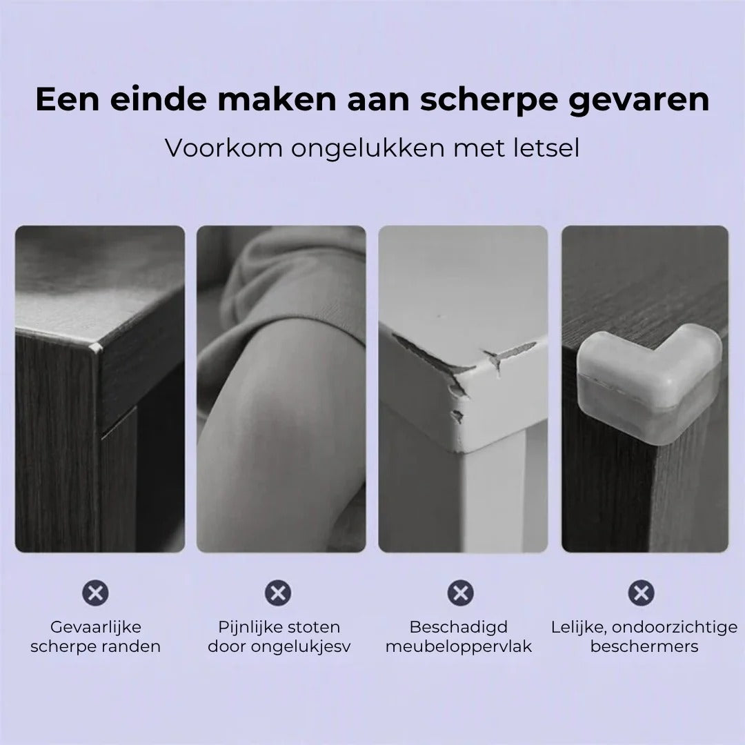 Transparante hoekbeschermers voor meubels set van 20