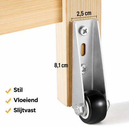 Set van 2 Zwenkwielen