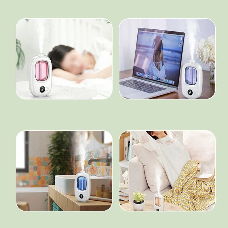 Automatische aromadiffuser voor frisse ruimtes