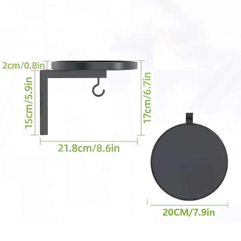 Metalen Vogelbad voor aan de Muur