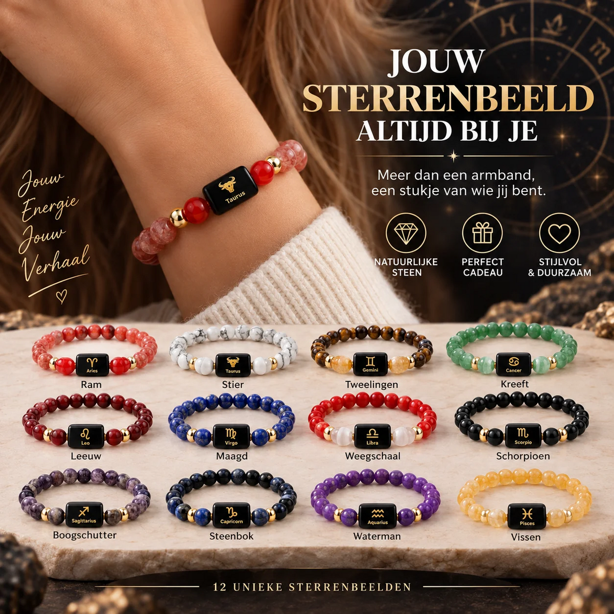 Sterrenbeeld armband met betekenis