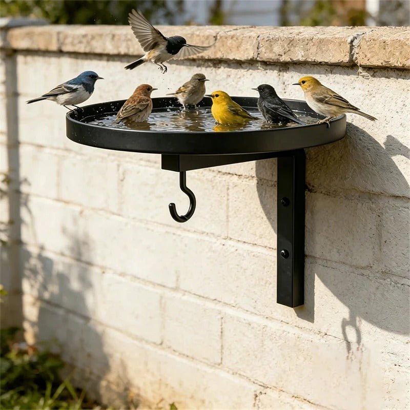 Metalen Vogelbad voor aan de Muur
