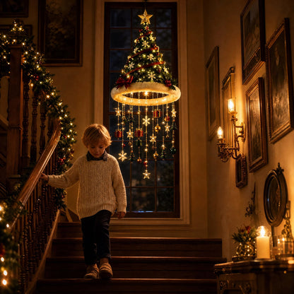 LED kerstmuts kroonluchter voor kerstdecoratie
