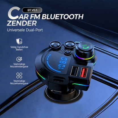FM Bluetooth zender voor auto met handsfree bellen