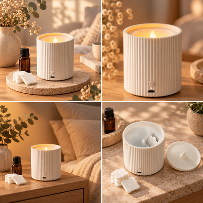 Oplaadbare geurverspreider met LED verlichting