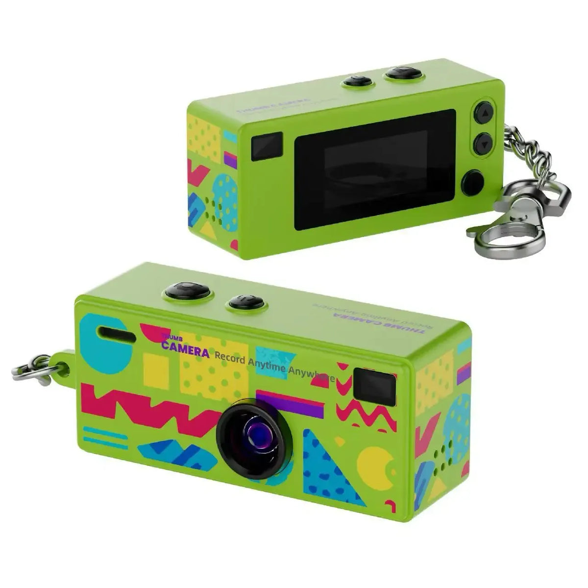 Retro mini camera sleutelhanger met 1080p HD opnames