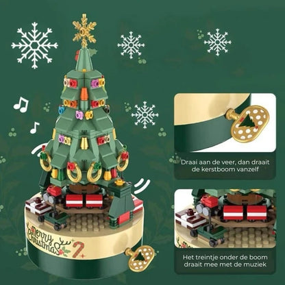 Bewegende Kerstboom van Bouwstenen