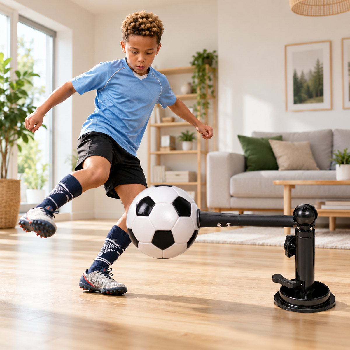 SoloKick 360 graden indoor voetbaltrainer voor balcontrole en coördinatie