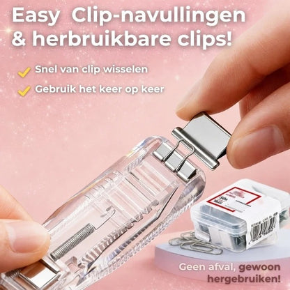 Bindclipmachine met 50 Clips