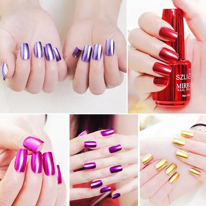 Metallic spiegel nagellak op waterbasis