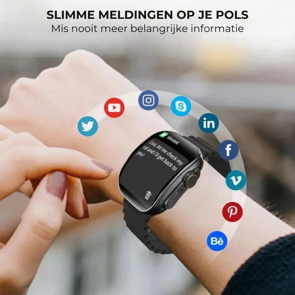Smartwatch met HD AMOLED scherm en 7 bandjes
