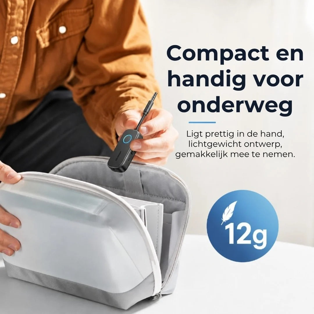 2 in 1 Bluetooth audio adapter met zender en ontvanger