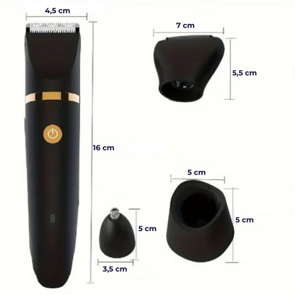 3 in 1 elektrische bodytrimmer voor mannen